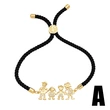 AS jewelry Europe and the United States hot selling boys and girls pendant bracelet gold-plated zircon red bracelet brf09
