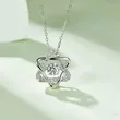   Live star pendant necklace for women six-pointed star zircon niche jewelry fashion design jewelry