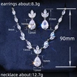 Live streaming source of fashionable women's zircon earrings and necklaces, high-quality jewelry for delivery