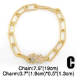 Bracelet women's simple light luxury high-end Internet celebrity bracelet style Cuban chain bracelet brc58