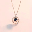New Dream Planet Necklace Forest Short Clavicle Chain Diamond Pendant Women's Glass Starry Sky Necklace