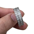  Starry sky ring female niche design couple ring full of zircon ring female trendy cool style index finger