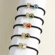 AS jewelry European and American simple fashion pearl dog paw oil drop pendant black hand rope bracelet female bra26