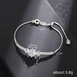 New box chain bracelet with adjustable elasticity, exquisite jewelry, fashionable and personalized lady style bracelet