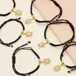 AS jewelry European and American hot selling animal turtle pendant bracelet female gold-plated zircon inlaid black rope bracelet brg56