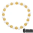 Bohemian color bracelet creative handmade copper gold-plated oil drop round beaded elastic bracelet bracelet brg92