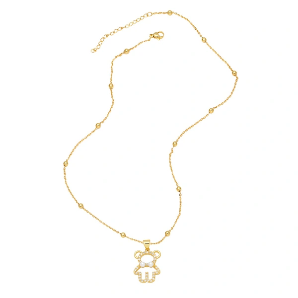 European and American personality sailboat necklace niche high-end pearl star beach clavicle chain pendant nkq32