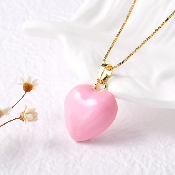 AS jewelry new gold-plated love heart oil drop pendant necklace clavicle chain nkb111 necklace