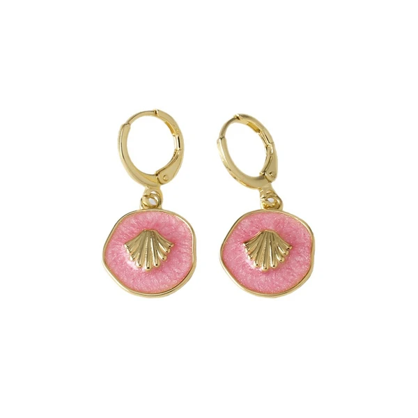 AS jewelry Europe and the United States hot selling ocean wind oil whale pendant earrings copper plated 18k gold earrings era283