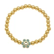 Clearance handmade gold-plated round bead bracelet European and American sunflower smiley face expression bracelet jewelry brg86