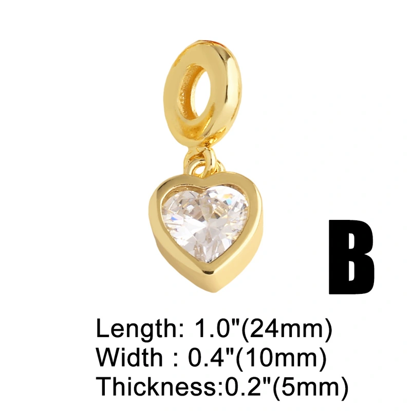 AS jewelry Europe and the United States hot selling copper plated real gold love heart shaped pendant bracelet hand jewelry brn30 bracelet