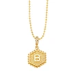 AS jewelry European and American hexagonal heart 26 English letters necklace clavicle necklace nkb296 necklace