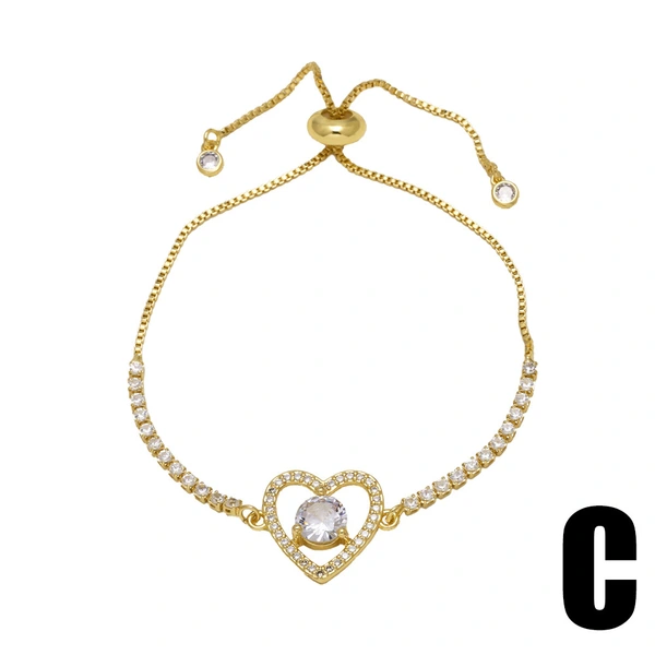 AS jewelry European and American love Virgin Mary bracelet female copper plated 18k gold bow bracelet brm21