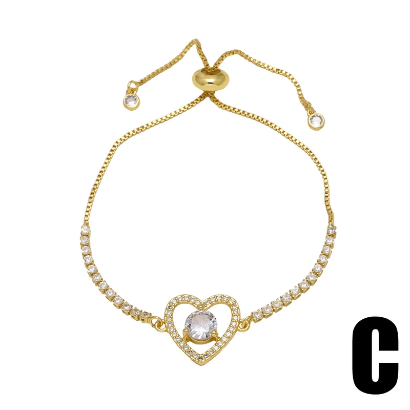 AS jewelry European and American love Virgin Mary bracelet female copper plated 18k gold bow bracelet brm21