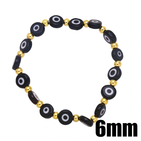 European and American retro Turkish devil eye bracelet 6mm color eye bracelet lucky bracelet brg95