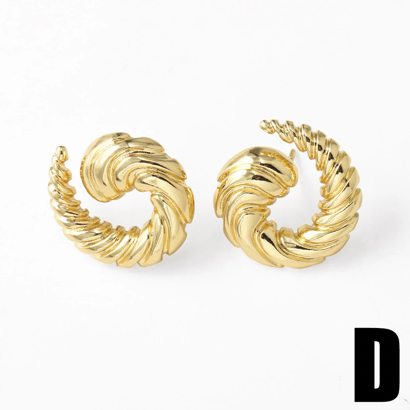 AS jewelry European and American hot-selling copper plated 18k gold polished love heart shell earrings earrings female era181