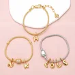 AS jewelry 26 letters pendant bracelet female gold-plated love hand jewelry bracelet brc19