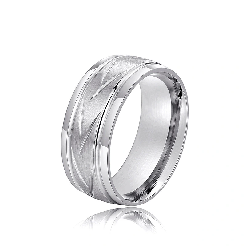  Cool and versatile simple ring with stylish texture and minimalist design, suitable for daily wear. Factory direct sales