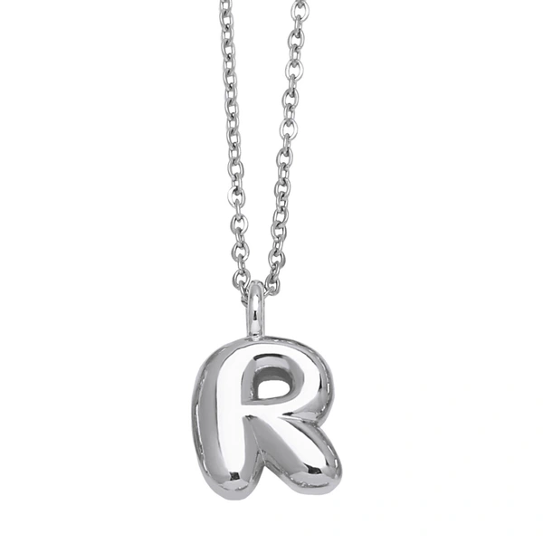 European and American hot-selling jewelry 26 English letters pendant necklace hip-hop smooth gold-plated clavicle chain nkp13