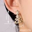  Christmas light luxury style earrings for women Christmas design earrings European and American temperament ladies hot style