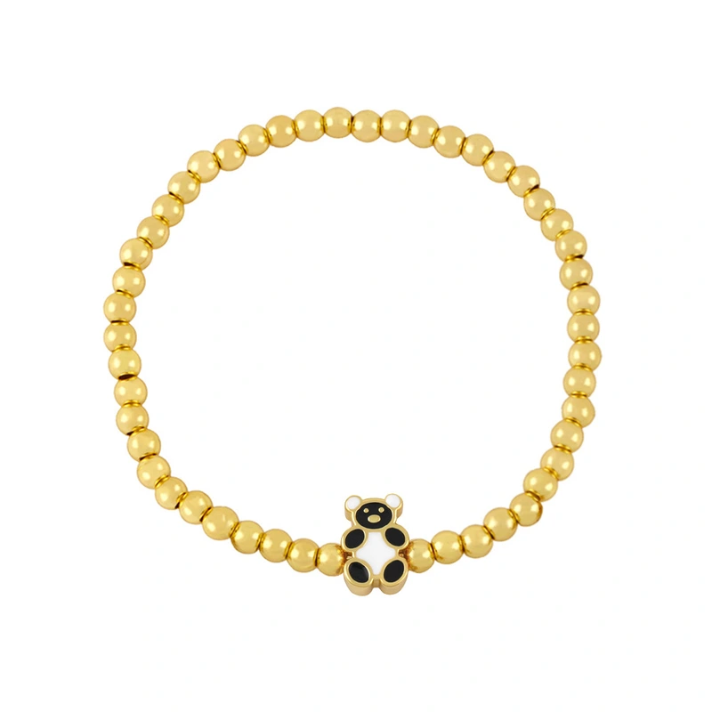 European and American small fresh beaded bracelet girly heart fashion cute dog paw print bracelet simple girlfriend bracelet brf02