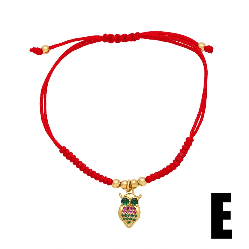 European and American fashion Madonna braided bracelet female niche design flower crown animal pendant bracelet brk95