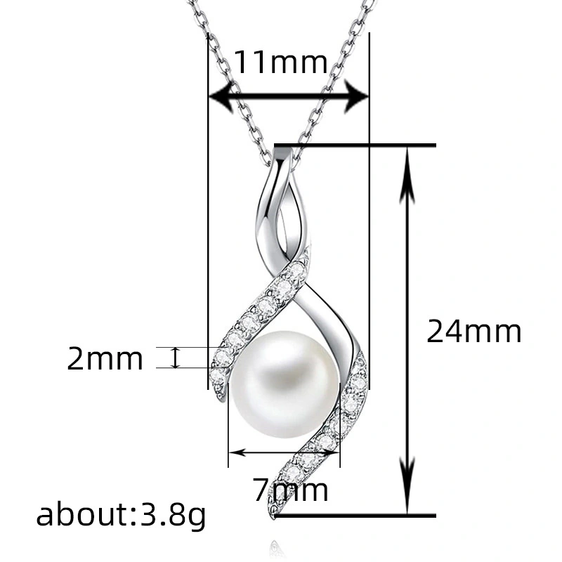  European and American gentle lady necklace light luxury versatile 2024 new sweater chain hot style high-end necklace