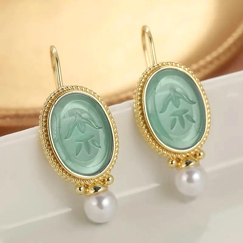 Classical style imitation pearl earrings, fresh and elegant, new Chinese style earrings, factory direct sales and wholesale