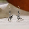  Personalized funny dinosaur shape earrings, temperament niche design earrings, trendy animal women's earrings