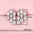 Trendy niche light luxury cold style earrings geometric splicing love repair fragment earrings for women