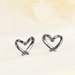   Simple minimalist heart earrings for women, sweet and fashionable everyday accessories