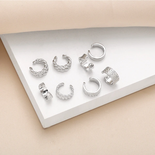 Clearance AS jewelry new high-end photosensitive earrings female C-shaped copper plated real gold earrings era211