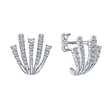 Hot-selling ear clips for women, fashionable and light luxury, full diamond claw-shaped earrings, personalized niche high-end earrings