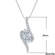 Summer new simple necklace exquisite zircon women's pendant necklace sparkling full diamond clavicle chain
