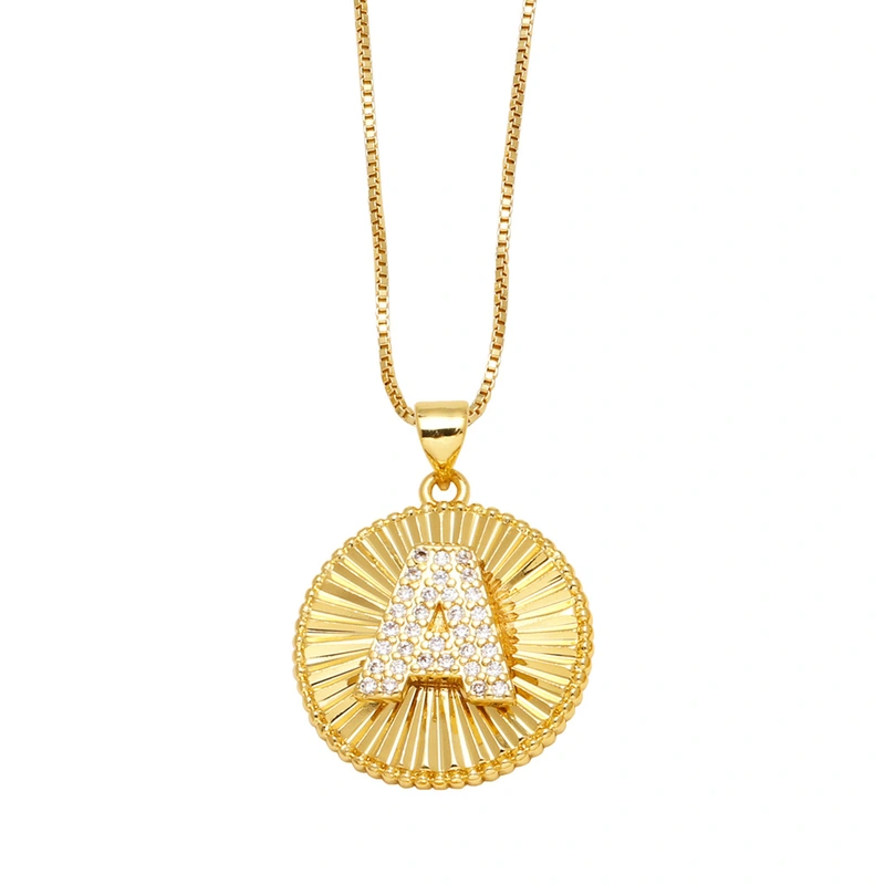 AS jewelry new hot selling 26 English letters pendant necklace clavicle chain nkb785 necklace