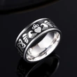   Live stainless steel ring unisex punk fashion jewelry love crown Asian jewelry
