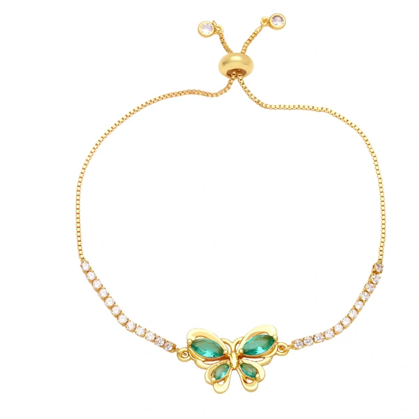 Popular European and American accessories niche design butterfly bracelet fashionable and simple diamond zircon bracelet brf85