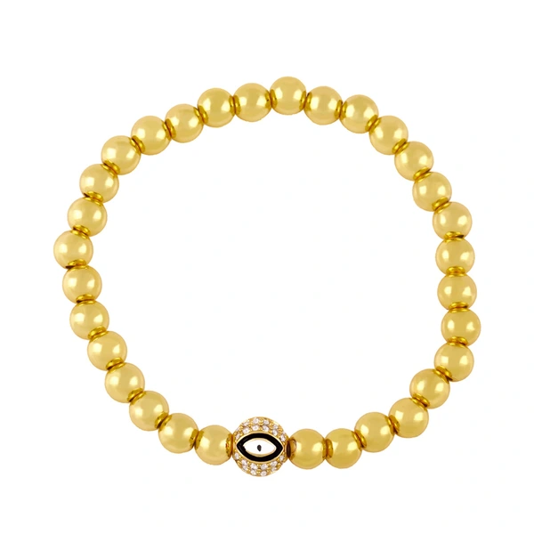 Clearance jewelry 18K gold plated devil eye bracelet European and American flower heart bracelet hand jewelry bre33