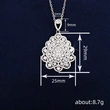 Hot-selling necklace for women, new style, elegant lady temperament, flashing necklace, floral water drop, high-end luxury style