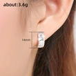 Korean style new women's earrings five-pointed star zircon earrings star earrings popular jewelry spot wholesale