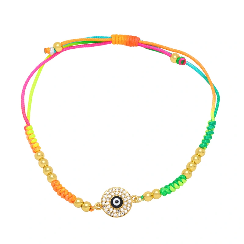 Clearance European and American devil eye bracelet hand-woven bohemian style bracelet brh35