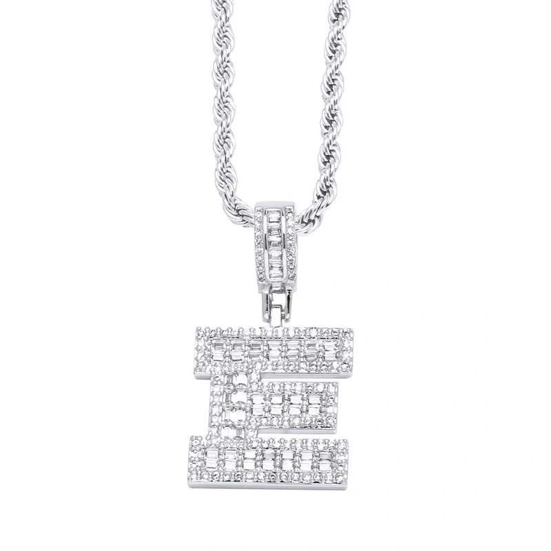 Clearance jewelry hot sale square 26 English letters pendant gold-plated necklace clavicle chain female nkb369