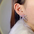  Fashionable imitation animal earrings swallow temperament design earrings atmospheric high-end full-studded female earrings