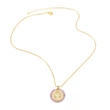 AS jewelry Our Lady pendant necklace female retro high-end gold-plated rice bead clavicle chain nkv59