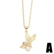 European and American fashion simple moon heart necklace female trendy temperament small fresh bird pendant clavicle chain nkn80