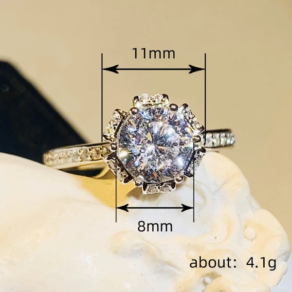   Luxury Korean index finger ring dazzling fashion sunflower wedding ring for women manufacturers source wholesale