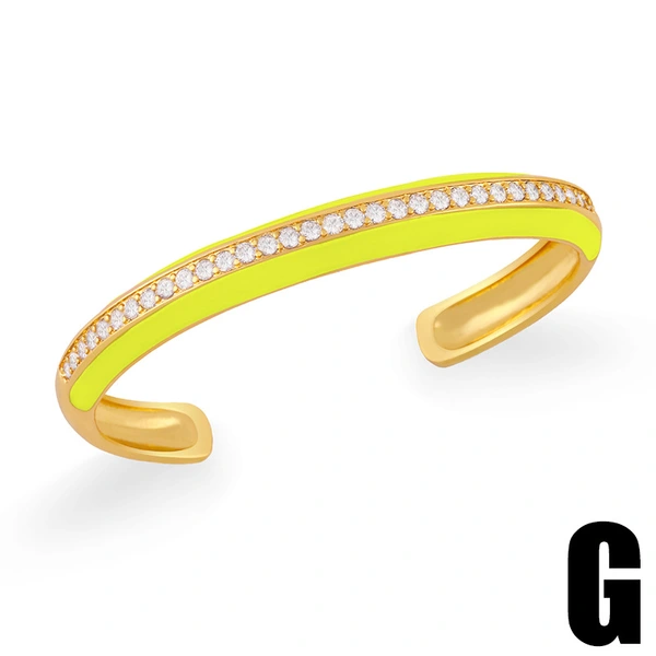 Hot selling jewelry niche design personality Bohemian color drop zircon bracelet bracelet female brd93