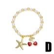AS jewelry popular fruit cherry love pendant bracelet pearl bracelet hand jewelry female brm95
