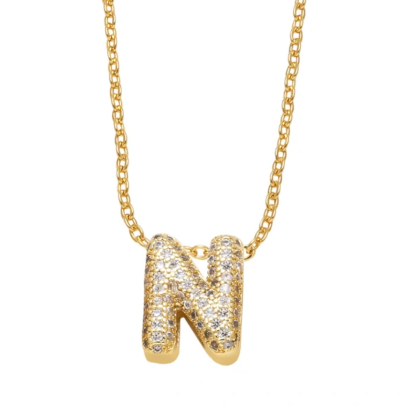AS jewelry Europe and the United States hot selling full zircon 26 English letters necklace clavicle chain nkb596necklace