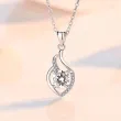 Hot sale of new geometric zircon pendant necklace with copper plating and platinum sweater chain for ladies in autumn